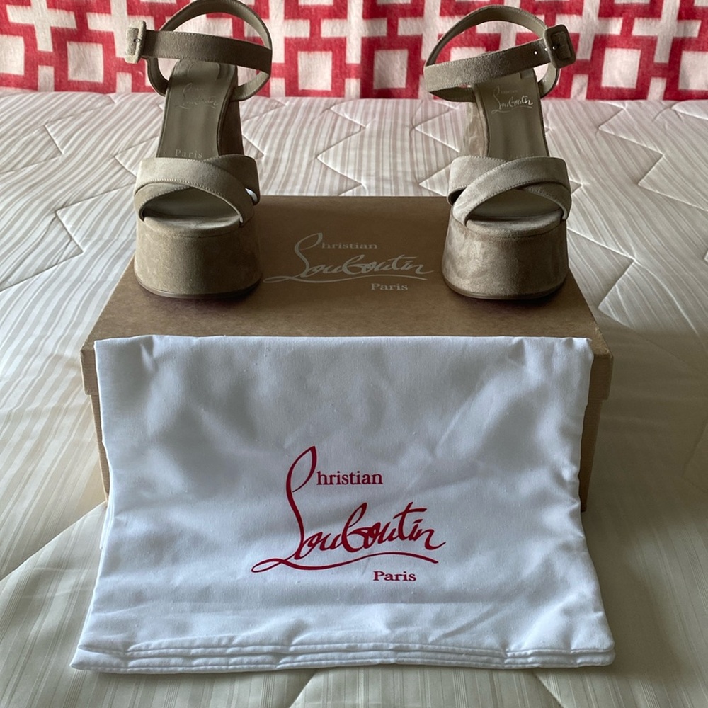 Christian Louboutin suede sandals